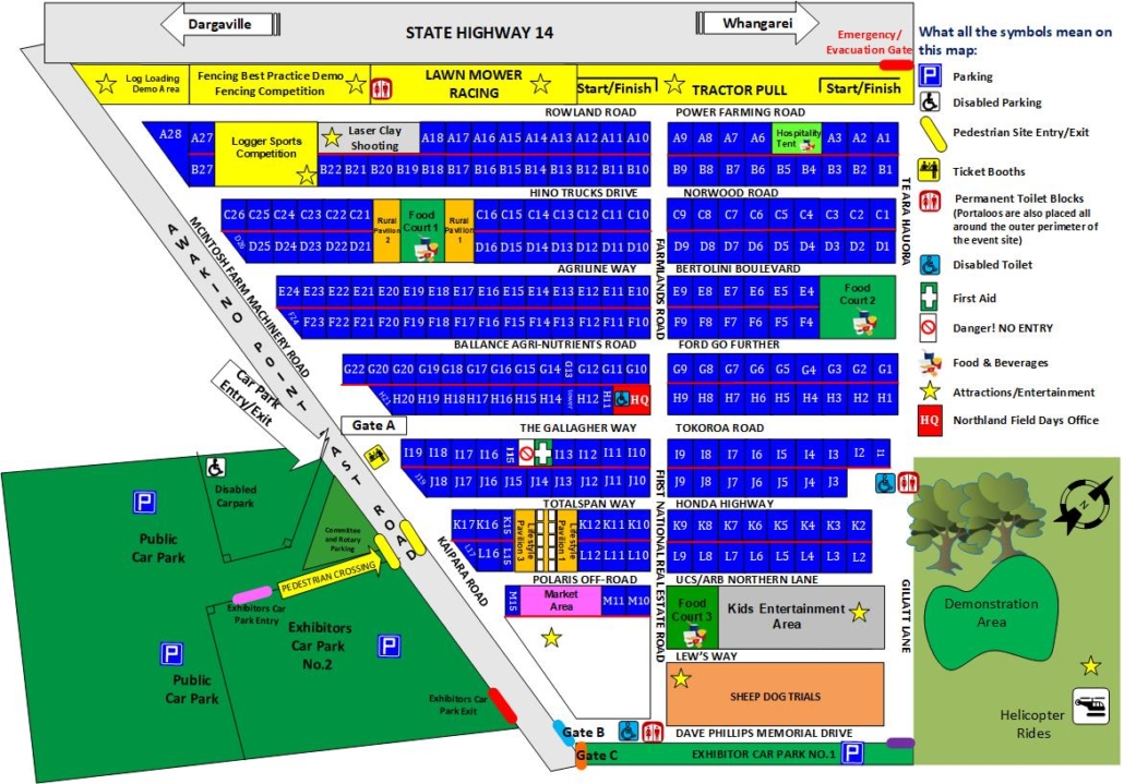 Maps Northland Field Days